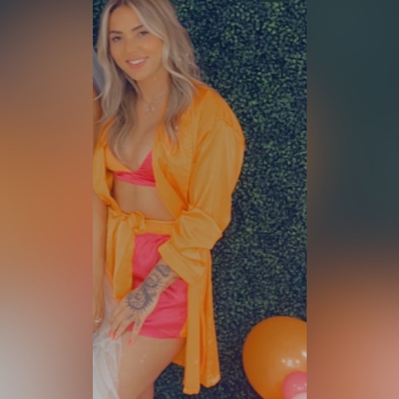 Bralette + Short + Robe Set - Picture 2 of 6